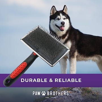 Paw Brothers Extra Long Slicker Brush for Dogs and Cats