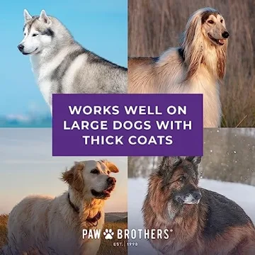 Paw Brothers Extra Long Slicker Brush for Dogs and Cats
