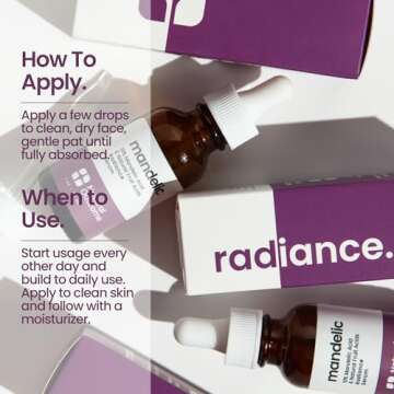 Natural Outcome Mandelic Acid 10% | Anti-Aging AHA Facial Serum with Hyaluronic Acid | Targets Fine Lines, Dark Spots, and Wrinkles | Clarifies Acne and Stimulates Natural Collagen Production | 1 Oz