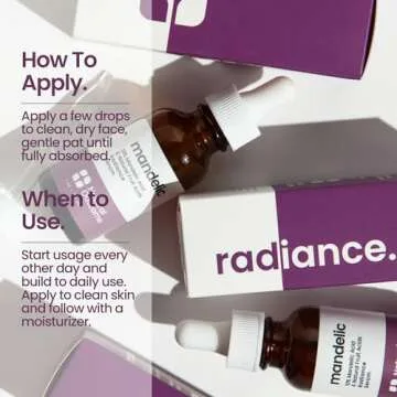 Natural Outcome Mandelic Acid 10% | Anti-Aging AHA Facial Serum with Hyaluronic Acid | Targets Fine Lines, Dark Spots, and Wrinkles | Clarifies Acne and Stimulates Natural Collagen Production | 1 Oz