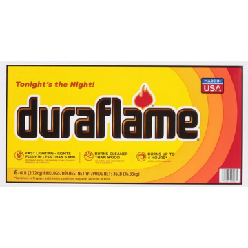 Duraflame 6lb 4-hr Firelogs Ideal for Comfort and Warmth