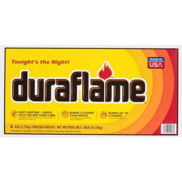 Duraflame 6lb 4-hr Firelogs Ideal for Comfort and Warmth