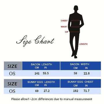 ReneeCho Breakfast Costume - Fun Fried Egg & Bacon Outfit