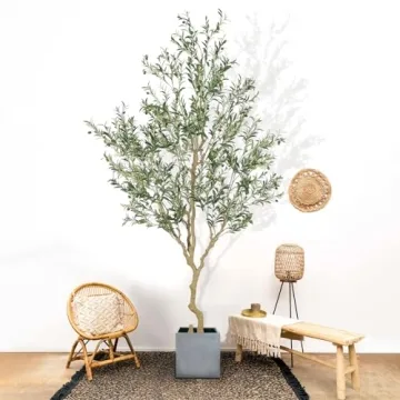9ft Realistic Nafresh Faux Olive Tree for Home Decor