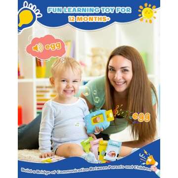 bravokids Toddler Toys Talking Flash Cards for 1 2 3 4 5 6 Year Old Boys and Girls, Autism Sensory Toys for Autistic Children, 224 Sight Words Speech Therapy Learning Early Educational Toys for Kids
