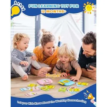 bravokids Toddler Toys Talking Flash Cards for 1 2 3 4 5 6 Year Old Boys and Girls, Autism Sensory Toys for Autistic Children, 224 Sight Words Speech Therapy Learning Early Educational Toys for Kids