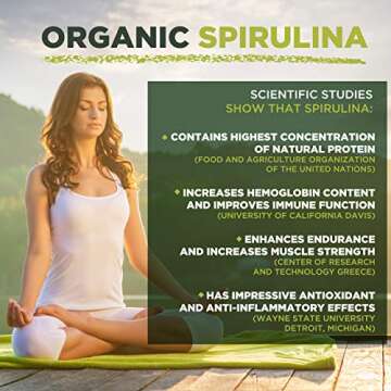 MySuperfoods Organic Spirulina Powder (1lb) Natural Vegan Protein Source