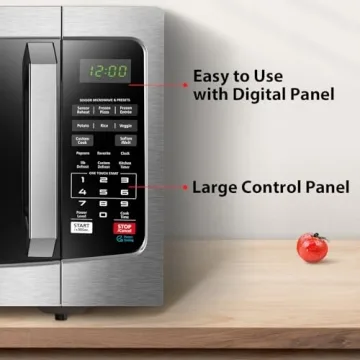 Toshiba EM131A5C-SS Microwave: 1100W, 1.2 Cu Ft Capacity