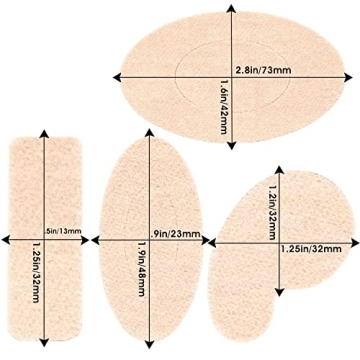 Moleskin Adhesive Pads for Blister Prevention - 110 Pieces