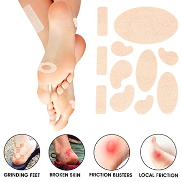 Moleskin Adhesive Pads for Blister Prevention - 110 Pieces