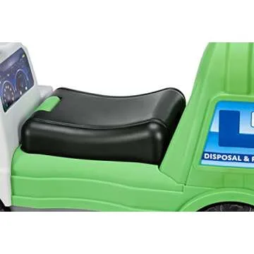 Little Tikes Dirt Diggers Garbage Truck Scoot Ride On with Real Working Horn and Trash Bin for Themed Roleplay for Boys, Girls, Kids, Toddlers Ages 2 to 5 Years, Large