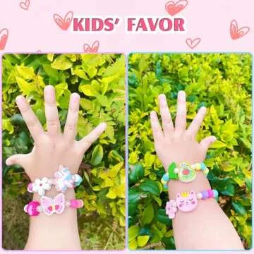 SIELEVIN 12 PCS Girls Bracelet for Kids Unicorn Mermaid Wooden Beaded Bracelets Birthday Party Favors Goodies Bag Stuffers Fillers Cute Pinata Stuffers Rainbow Butterfly Heart Jewelry Gifts