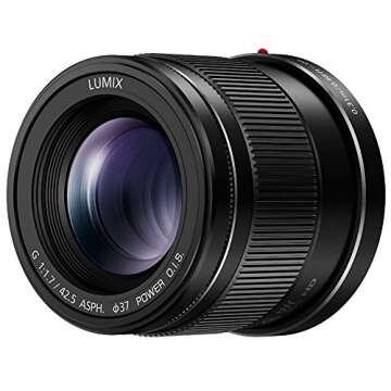 Panasonic LUMIX G Lens 42.5mm F1.7 - Compact Perfect for Portraits