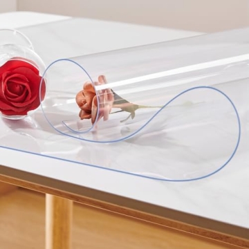 Durable NECAUX Clear Table Protector - Customizable Sizes Available