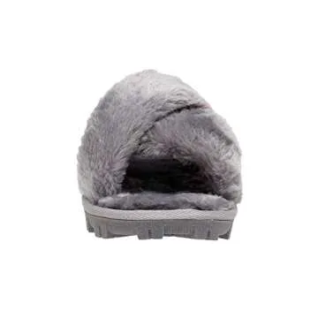 CUSHIONAIRE Women's Cozy Slippers with Memory Foam