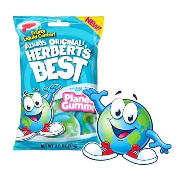 Efrutti Planet Gummies and Gummy Eyeballs (Pact of 4)- individually Wrapped, Tik Tok Candy