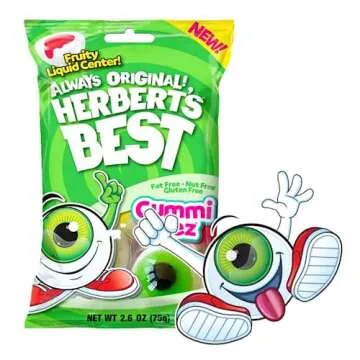 Efrutti Planet Gummies and Gummy Eyeballs (Pact of 4)- individually Wrapped, Tik Tok Candy