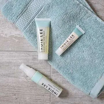 Indie Lee Clarity Kit - Purifying Face Wash, CoQ-10 Toner & Active Oil-Free Moisturizer - Calm Rednessness, Draw Out Impurities + Hydrate Skin (3-Piece Travel Size Set)