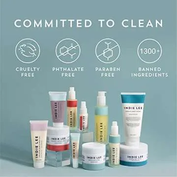 Indie Lee Clarity Kit - Purifying Face Wash, CoQ-10 Toner & Active Oil-Free Moisturizer - Calm Rednessness, Draw Out Impurities + Hydrate Skin (3-Piece Travel Size Set)