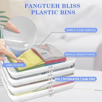 Durable Clear Zippered Hard Pouch 4Pack for Travel & Storage
