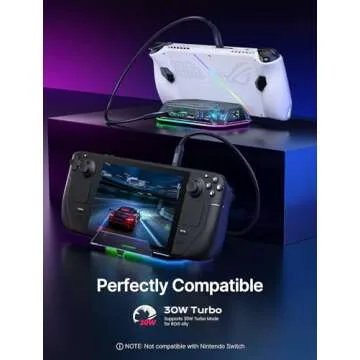 JSAUX RGB Docking Station for Steam Deck & ROG Ally