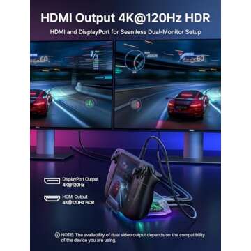 JSAUX RGB Docking Station for Steam Deck & ROG Ally