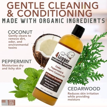 4Legger Organic Dog Shampoo - All Natural Conditioning Formula