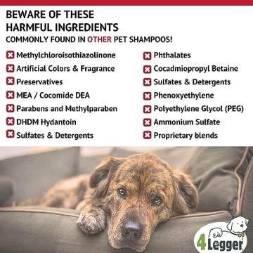 4Legger Organic Dog Shampoo - All Natural Conditioning Formula