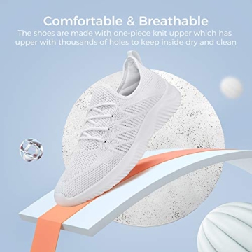 Womens Lightweight Slip On Sneakers for Gym and Casual