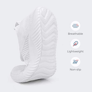 Womens Lightweight Slip On Sneakers for Gym and Casual