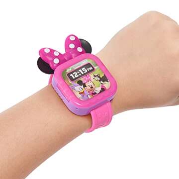 Disney Junior Minnie Mouse Play Smart Watch with Lights and Sounds, 3-pieces, Pretend Play, Kids Toy...