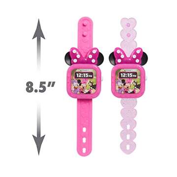 Disney Junior Minnie Mouse Play Smart Watch with Lights and Sounds, 3-pieces, Pretend Play, Kids Toys for Ages 3 Up by Just Play