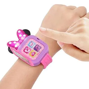 Disney Junior Minnie Mouse Play Smart Watch with Lights and Sounds, 3-pieces, Pretend Play, Kids Toys for Ages 3 Up by Just Play