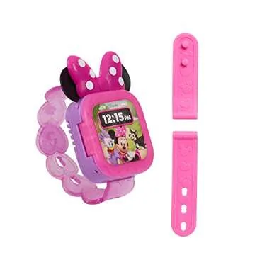 Disney Junior Minnie Mouse Play Smart Watch with Lights and Sounds, 3-pieces, Pretend Play, Kids Toys for Ages 3 Up by Just Play