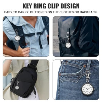 FUNGORGT Pocket Watch Sleek Quartz Timepiece for All