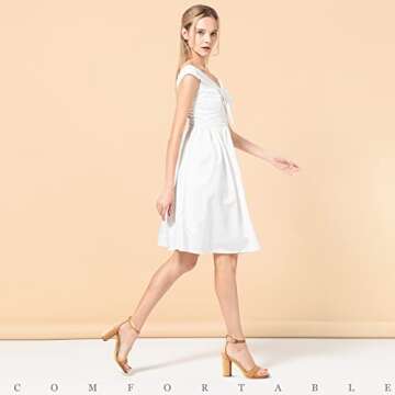 Ankis Heels for Women Open Toe Ankle Strap Chunky Heel Sandals 2.75 Inch, Nude Pu, 4 UK