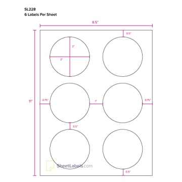 1" Round Labels for All-Purpose Use, 1575 Count