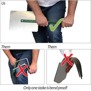 SmartSign 10" x 7" Funny 'Warning - Dog Has A Gun And Refuses To Take His Medications' LawnPuppy Yard Sign and 18 inch Stake Kit, 40 mil Laminated Aluminum, Red/Black/White, USA-Made