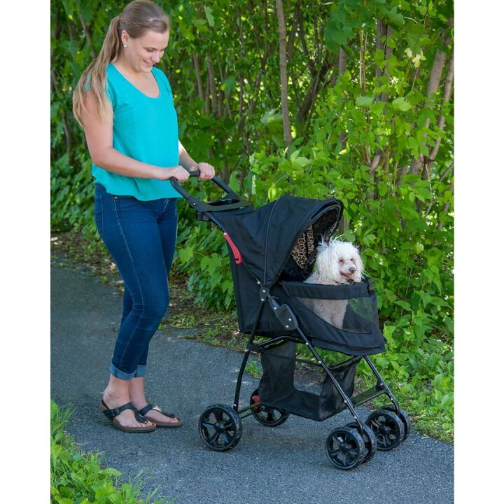 No-Zip Pet Stroller for Cats & Dogs - Easy Fold