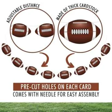 Football Party Decorations Set - Banners & Supplies for Celebration