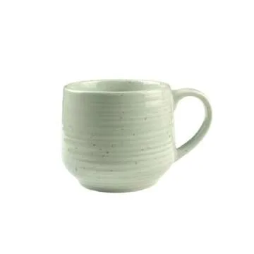 Sango Siterra Artist's Blend 17 oz. Stoneware Mug Set – Service for 4, Rustic Design, Assorted Colors, Scratch-Resistant, Microwave & Dishwasher Safe, for Everyday Dining & Entertainment