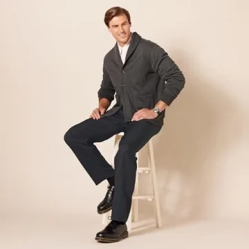 Classic-Fit Expandable-Waist Dress Pant for Men - Comfort & Style