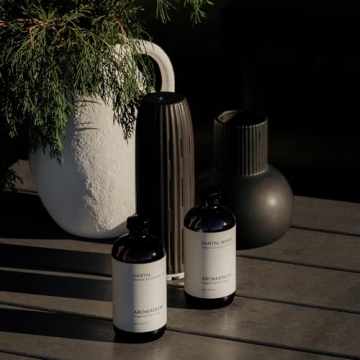 AromaTech Santal Aroma Essential Oil Blend: Luxury Hotel Inspired Aromatherapy with Amber, Vanilla, Cedar & Sandalwood for Ultrasonic Diffusers & Nebulizers - 0.3 fl oz, 10 mL