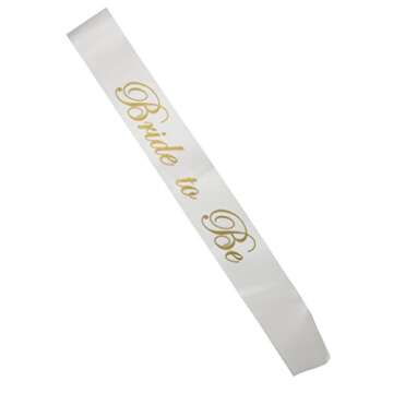 [CBC Brand] 12 Piece Bachelorette Party Sash Set: 11 x Bride Tribe in Gold Letters on Black, 1 x Bride to BE in Gold Letters on White (Party Favors for Hen Party, Bridal Shower & Wedding Decorations)