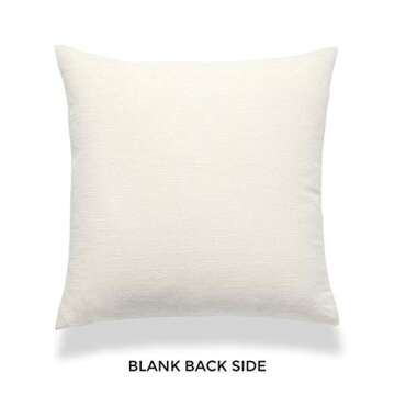 Hofdeco Decorative Throw Pillow Cover ONLY Heavy Weight Pure Cotton Mud Cloth Inspired Black Case White Mountain Stripes 18"x18"