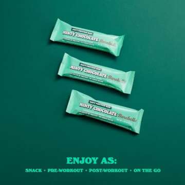 Minty Chocolate Protein Bars - 16g Protein & Low Sugar