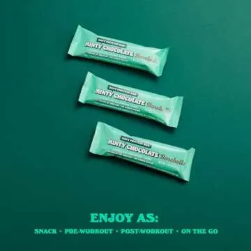 Minty Chocolate Protein Bars - 16g Protein & Low Sugar