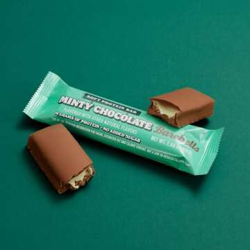 Minty Chocolate Protein Bars - 16g Protein & Low Sugar