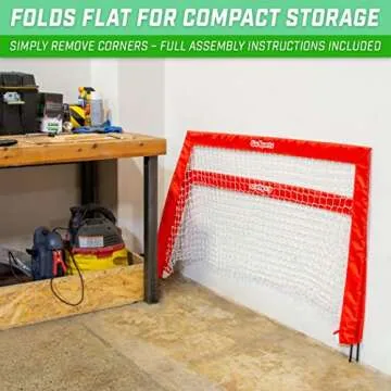 GoSports Hockey Street Set - Includes Pop-Up Goal and 2 Hockey Sticks with 2 Hockey Street Balls