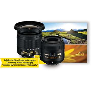 Nikon Landscape & Macro Two Lens Kit with 10-20mm f/4.5-5.6G VR & 40mm f/2.8G